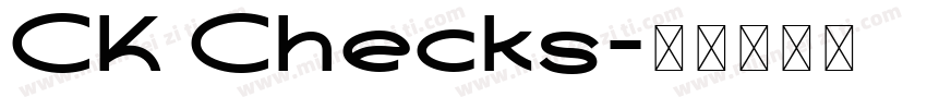 CK Checks字体转换